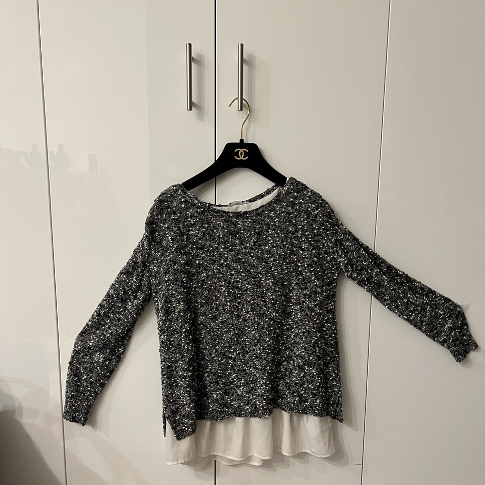 Club Monaco 2 in 1 sweater with shirt